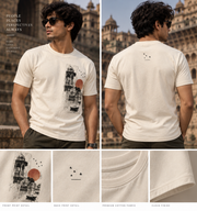The Indian Edit charcoal T-shirt product detail
