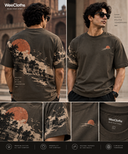 WeeCloths Indian Heritage Wrap fitted T-shirt detail