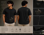 WeeCloths Legacy charcoal black T-shirt