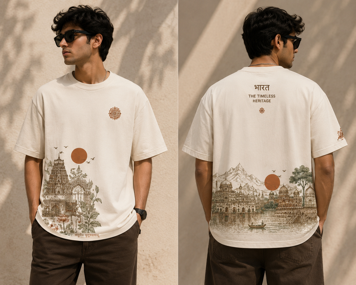 Bharat Timeless Heritage Oversized Tee