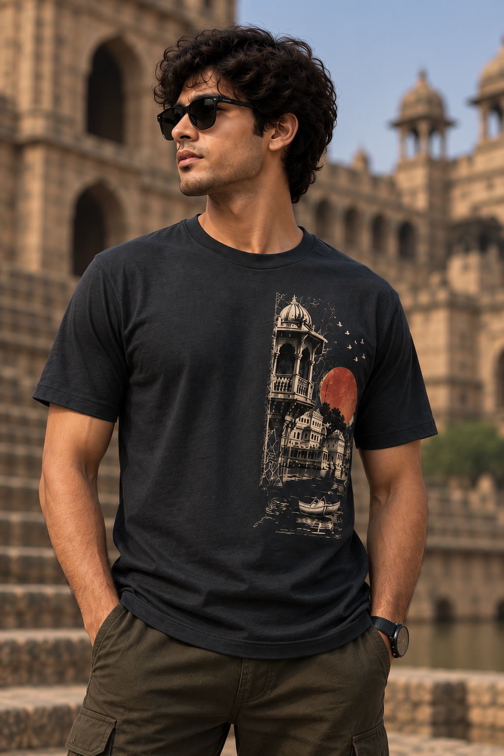 The Indian Edit T-Shirt – Charcoal