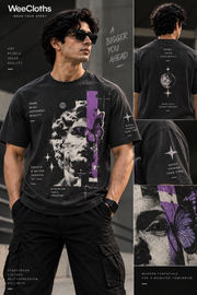 WeeCloths Purple Muse Gen Z fitted T-shirt front view