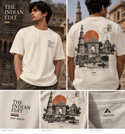 The Indian Edit T-shirt front and back product showcase